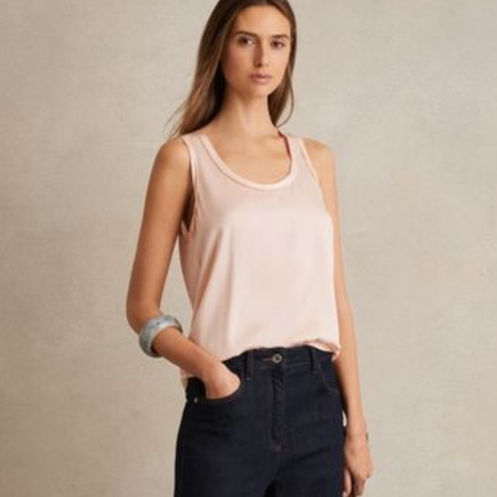 Reiss Silk Front Vest